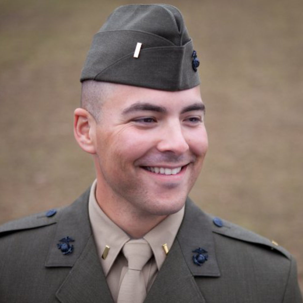 Zachary Herbert the day he commissioned as an officer in the U.S. Marine Corps