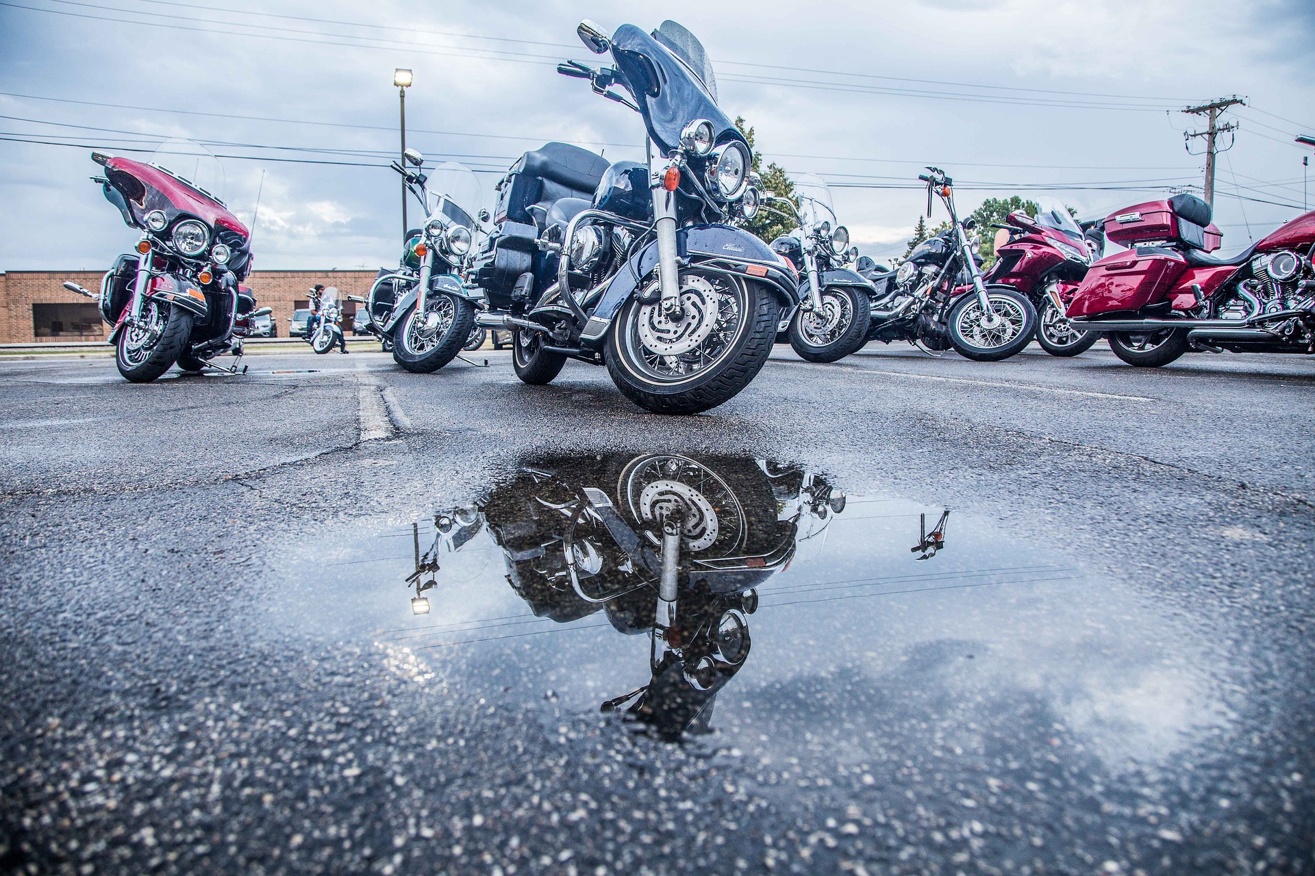 Dallas motorcycle attorney riding in the rain spring weather